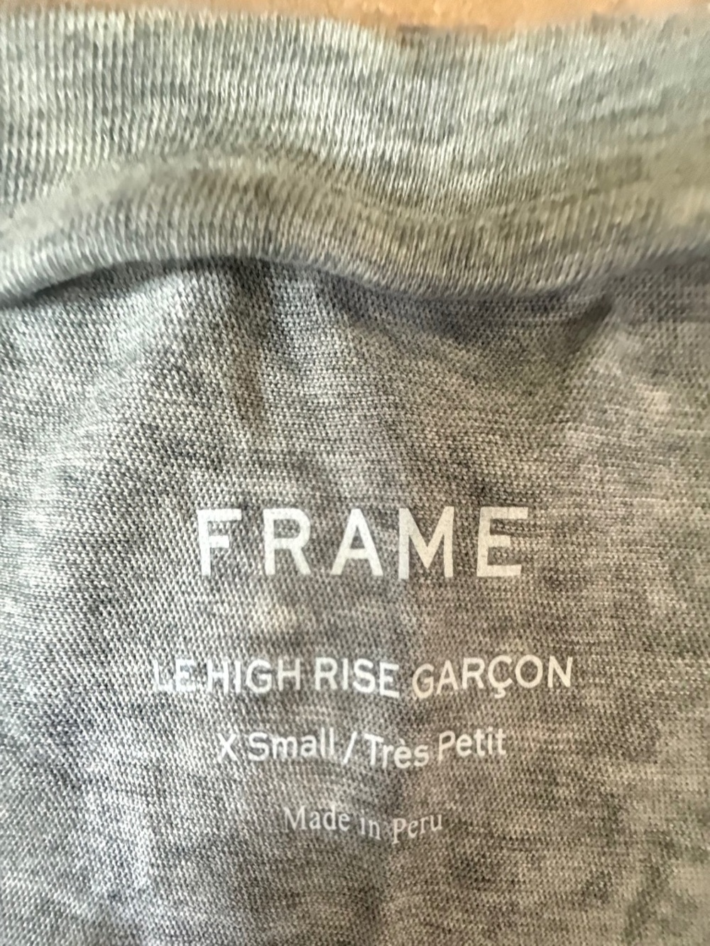 Frame Gray Le High Rise Garcon Long Sleeve Tee - Picture 7 of 12